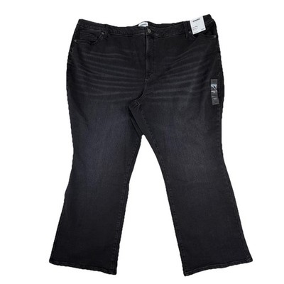 New Sonoma Mid Rise Bootcut Women's Jeans Plus Size 30W Black Stretch NWT