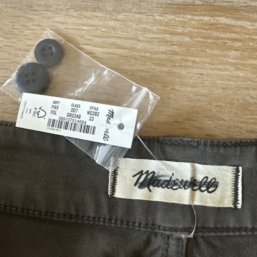 Pantalones de pierna de barril Madewell Darted talla 33 NS282 - Imagen 5 de 7