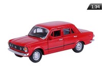Modellauto Fiat 125P, Metall, MaßStab 1:34, Rot, TüRen Zum ÖFfnen