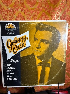 Johnny Cash   The Songs That Made Him Famous LP Sun Records SLP-1235 VG/VG-