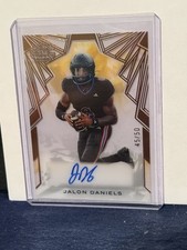 Jalon Daniels 2025 Leaf Trinity Football Clear Auto 45/50 Kansas