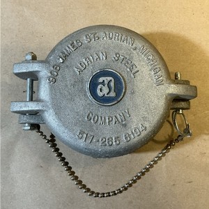 1995 Adrian Steel Conduit Carrier End Cap ONLY 5” Cast Aluminum INV-JDJ067