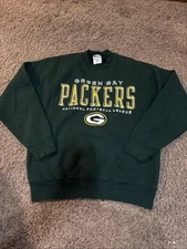Green Bay Packers Vintage Sweatshirt Mens Lrg NFL Football Pro Layer 90s 1997
