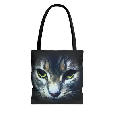 Mystical Cat Tote Bag, Cat Lovers Gift, Stylish Shopping Bag