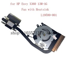 Replacement Fan for HP Envy X360 13M-AG CPU Cooling Fan with Heatsink L19599-001