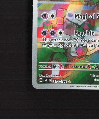 Kirlia 212/198 Scarlet & Violet Full Art Ultra Rare Holo Pokemon Card LP+ - Picture 5 of 10