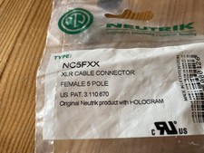 NEUTRIK - XLR CONNECTOR - FEMALE - NC5FXX - 5 POLE - 5 PIN