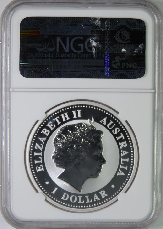 2006 Australia Kookaburra 1oz .999 Silver $1 Coin NGC MS69 - Image 2 of 4