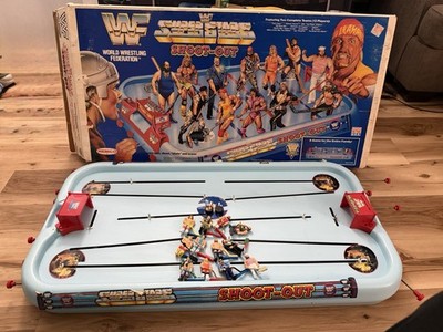 プロレス WWF ミニスケボー 12種フルコンプセット(未開封) 91 WWF Remco Superstars Shoot-Out Table Hockey Game With Box | eBay