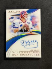 2019 Panini Immaculate Collection Jim Kelly Auto 24/25. NO. IHF-JK