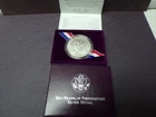(1) 1992 P Ben Franklin Firefighters 1oz Silver Uncirculated Medal w/Box & COA