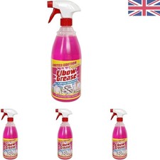 Multi-Use Pink Degreaser - 1L Spray, Solvent-Free Pack of 4 for Deep Cleaning 4.25 per litre