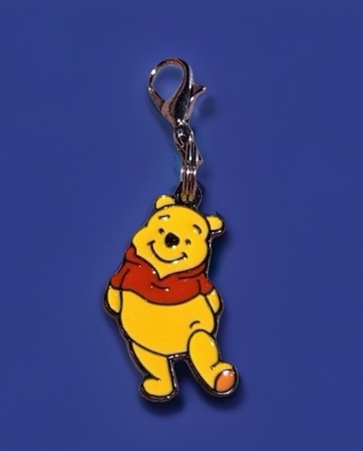 Negro Winnie The Pooh Dije Cremallera Tirador y Llavero ¡Añadir Clip!! - Imagen 7 de 9