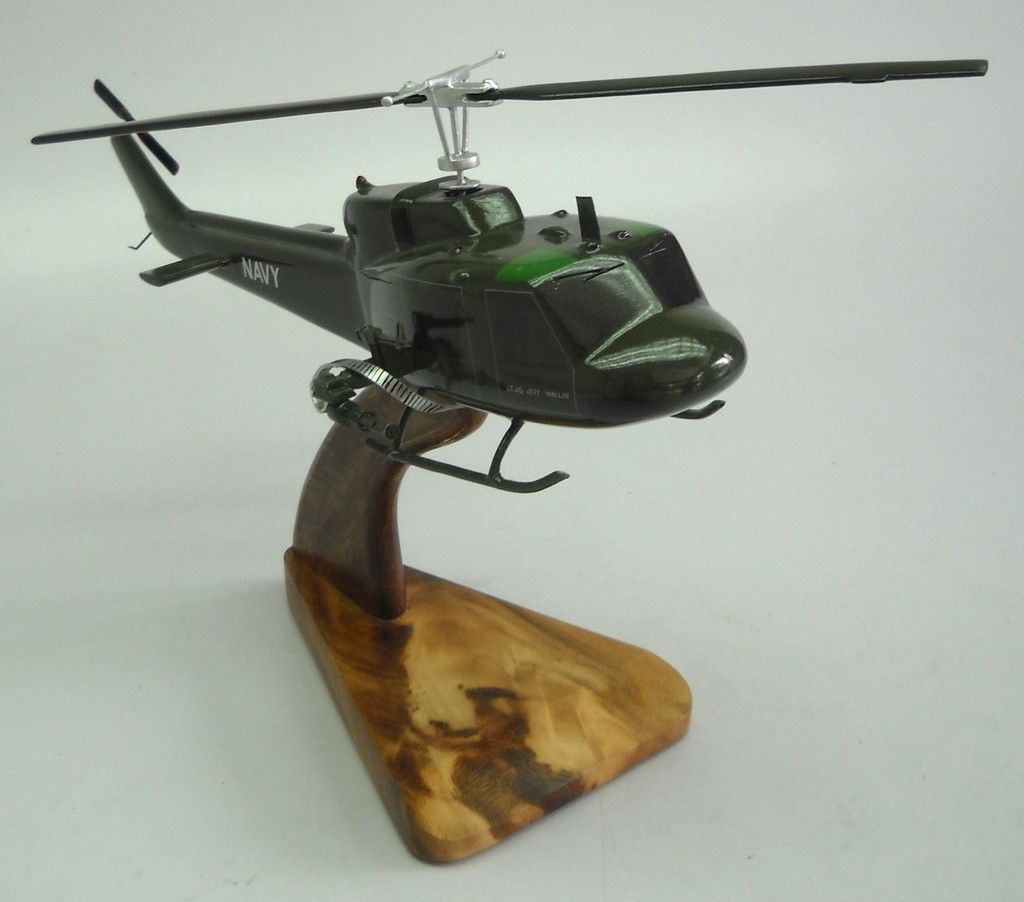 UH1B Huey GUNSHIP UH1B UH1 Helicopter Desk Wood Model Big New eBay