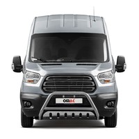 FrontbüGel FrontschutzbüGel FüR Ford Transit 2015-2019 Mit ABE Edelstahl Silber