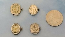 Vintage Lot of 4 Wittnauer Ladies Swiss Mechanical Wristwatch Movements - Work
