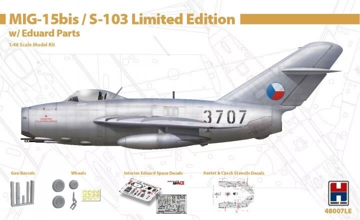 Hobby 2000 48007LE 1:48th MIG-15bis / S-103 Limited Edition /w Eduard parts