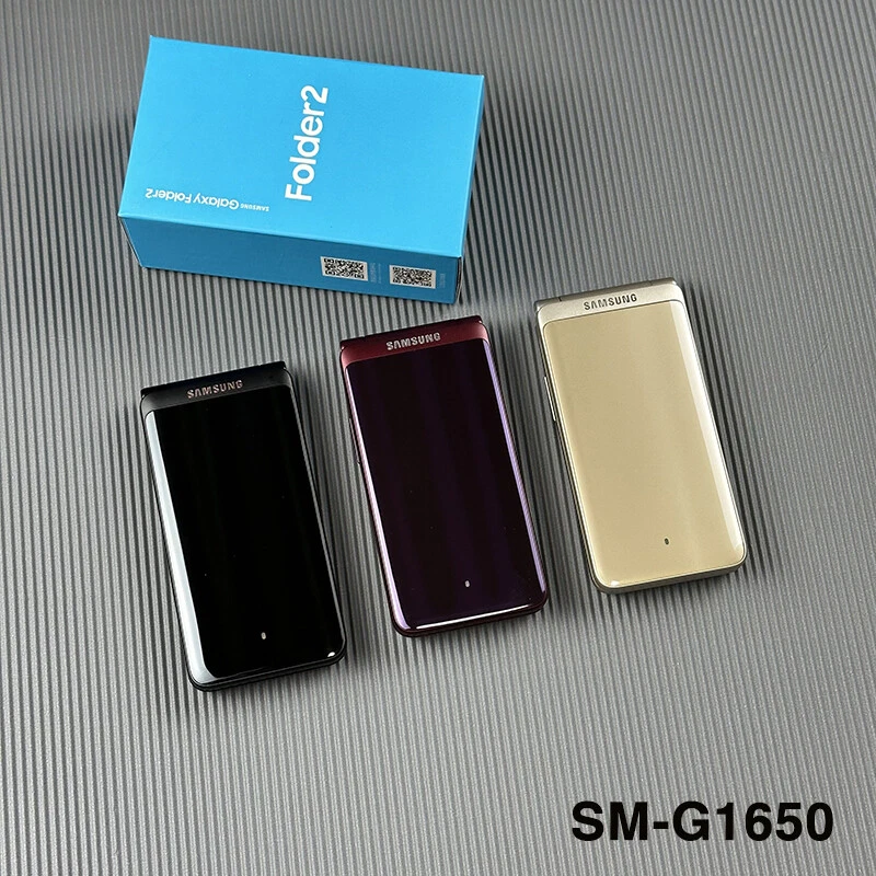 NEW Original Samsung Galaxy Folder2 SM-G1650 Dual SIM Flip Unlocked SmartPhone - Image 2 of 4