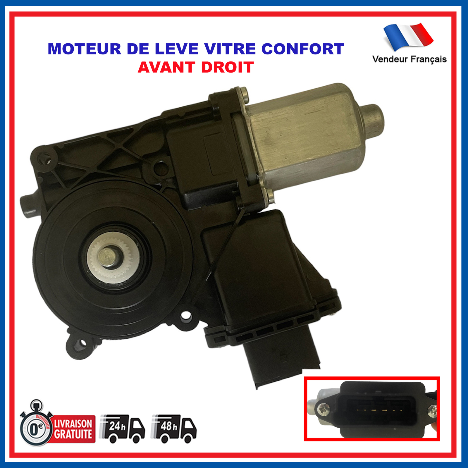Moteur lève-vitre électrique avant droit 9222FF mécanisme de vitre Peugeot 5008 3008
