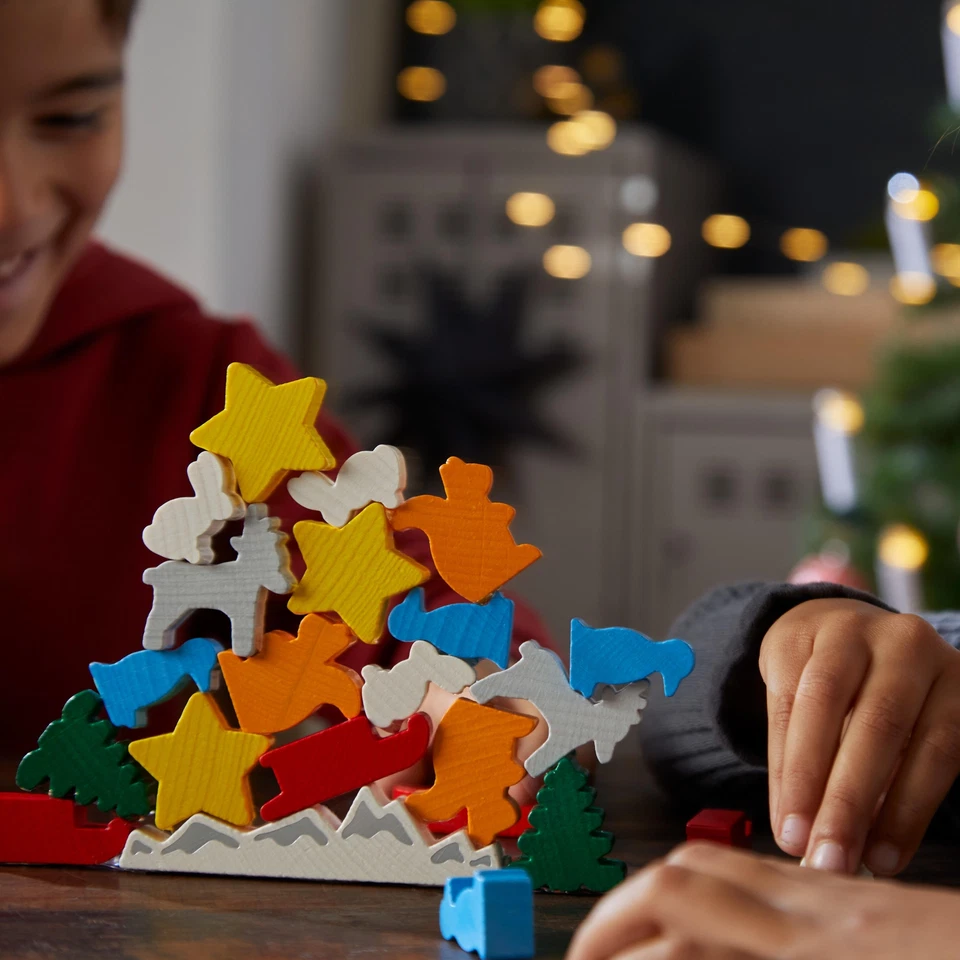 HABA Animal Upon Animal Christmas Version Wood Stacking Game (Made in Germany) - Image 4 of 4