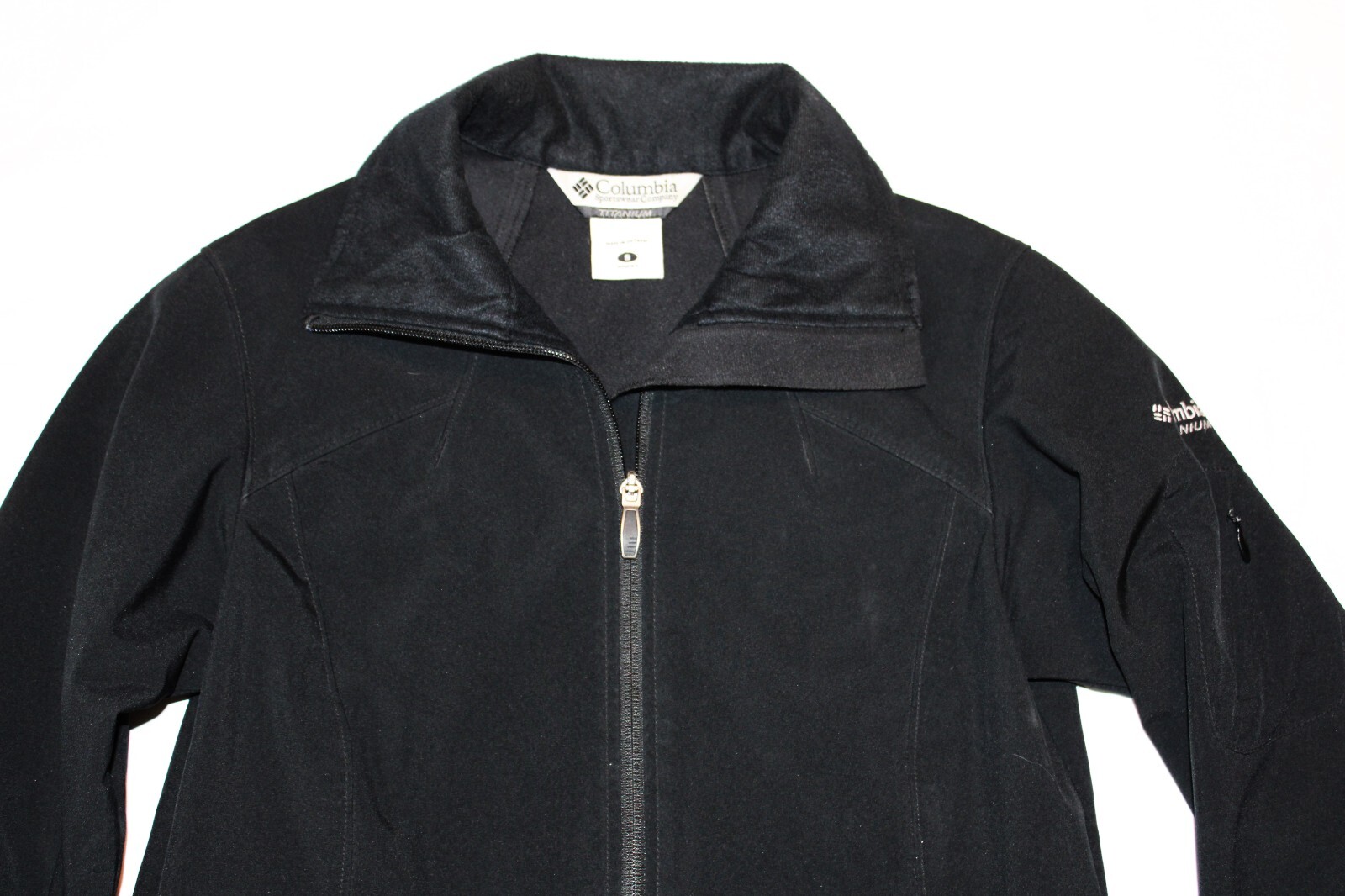 Columbia Titanium Softshell Black Zip Jacket Wome… - image 2
