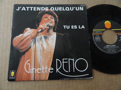 GINETTE RENO 45T '' ICH WARTE AUF JEMANDEN ''
