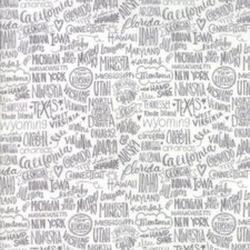 Metropolis By Basicgrey For Moda - Fog Stately 30561-12