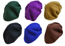 NEW WOMEN'S WARM 100% WOOL FRENCH BERETS TAM BEANIE SLOUCH HAT