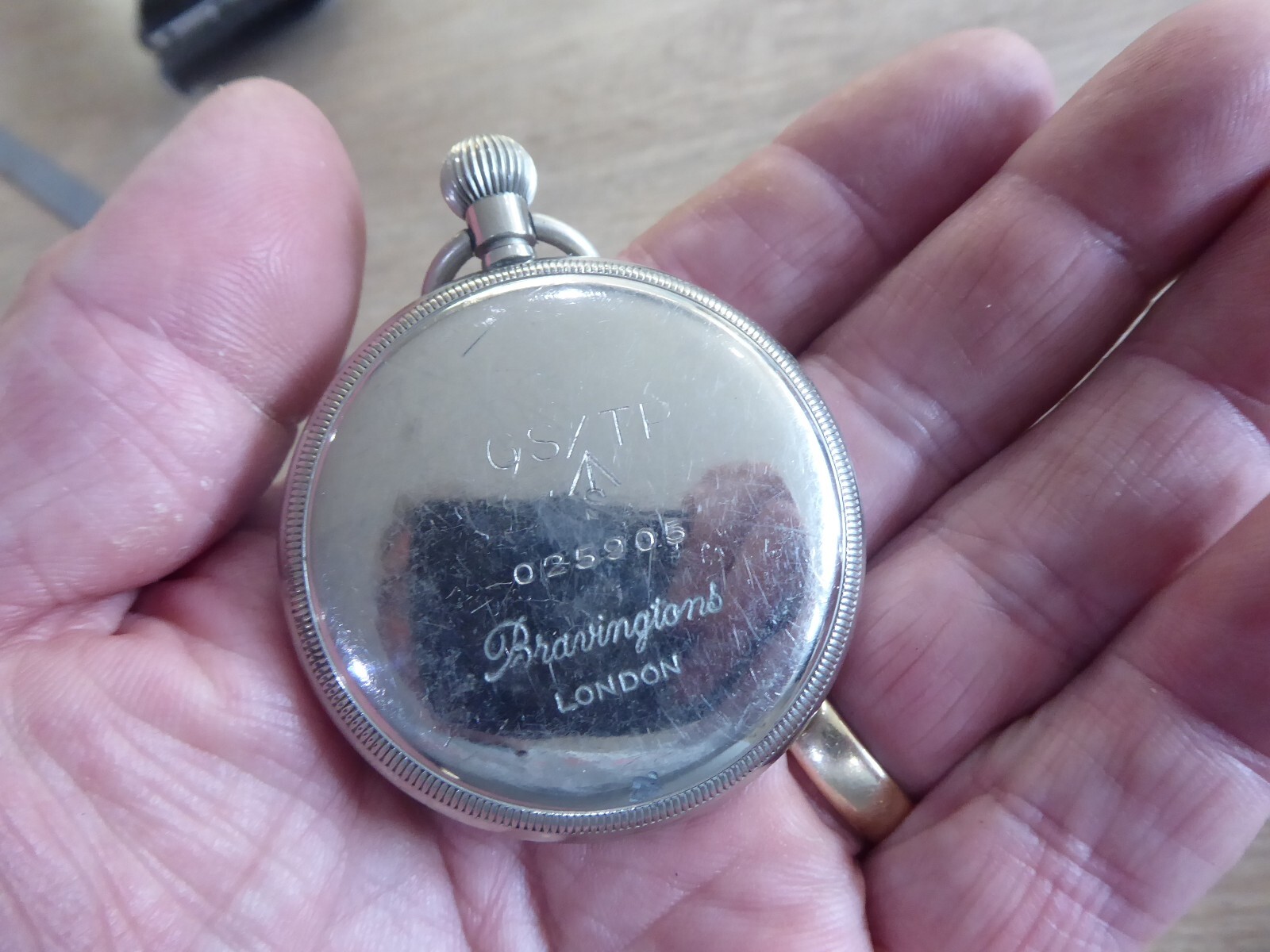 RARE BRAVINGTONS LONDON GSTP MILITARY POCKET WATCH eBay