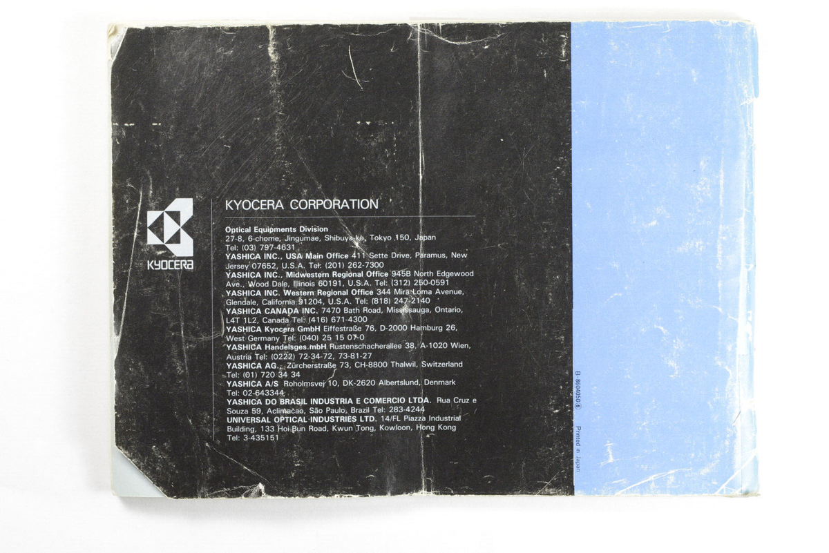 Contax 139 Quartz Instruction Manual **Worn Condition** | eBay
