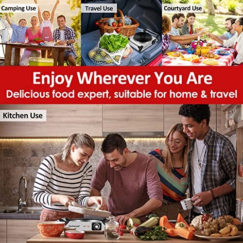 Techwood Hot Plate for Cooking 1500W Electric Stove Countertop Single