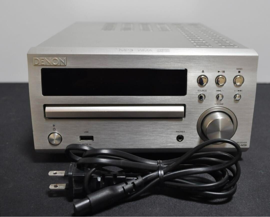 DENON CD RCD-M39 Compact CD receiver 100V JUNK W/Power Cable DENON CD RCD-M39 Compact CD receiver 100V JUNK W/Power Cable