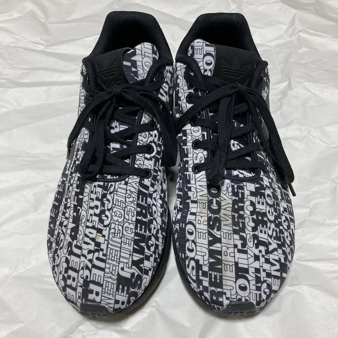 Adidas Originals Jeremy Scott ZX Flux Tech Logo Shoes US9 Used withBox S77839