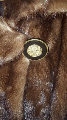 AUTHENTIC QUALITY FULL LENGTH MINK NORKA FUR SWING COAT M to