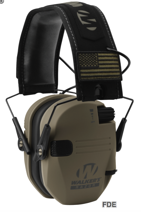 WALKERS RAZOR PATRIOT SERIES SLIM ELECTRONIC HEARING PROTECTION MUFFS