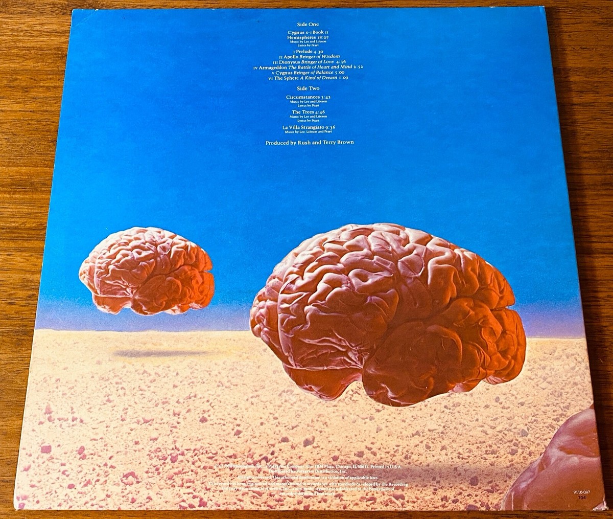 RUSH ~ HEMISPHERES ~ ORIGINAL FIRST PRESS LP ~1978 | eBay