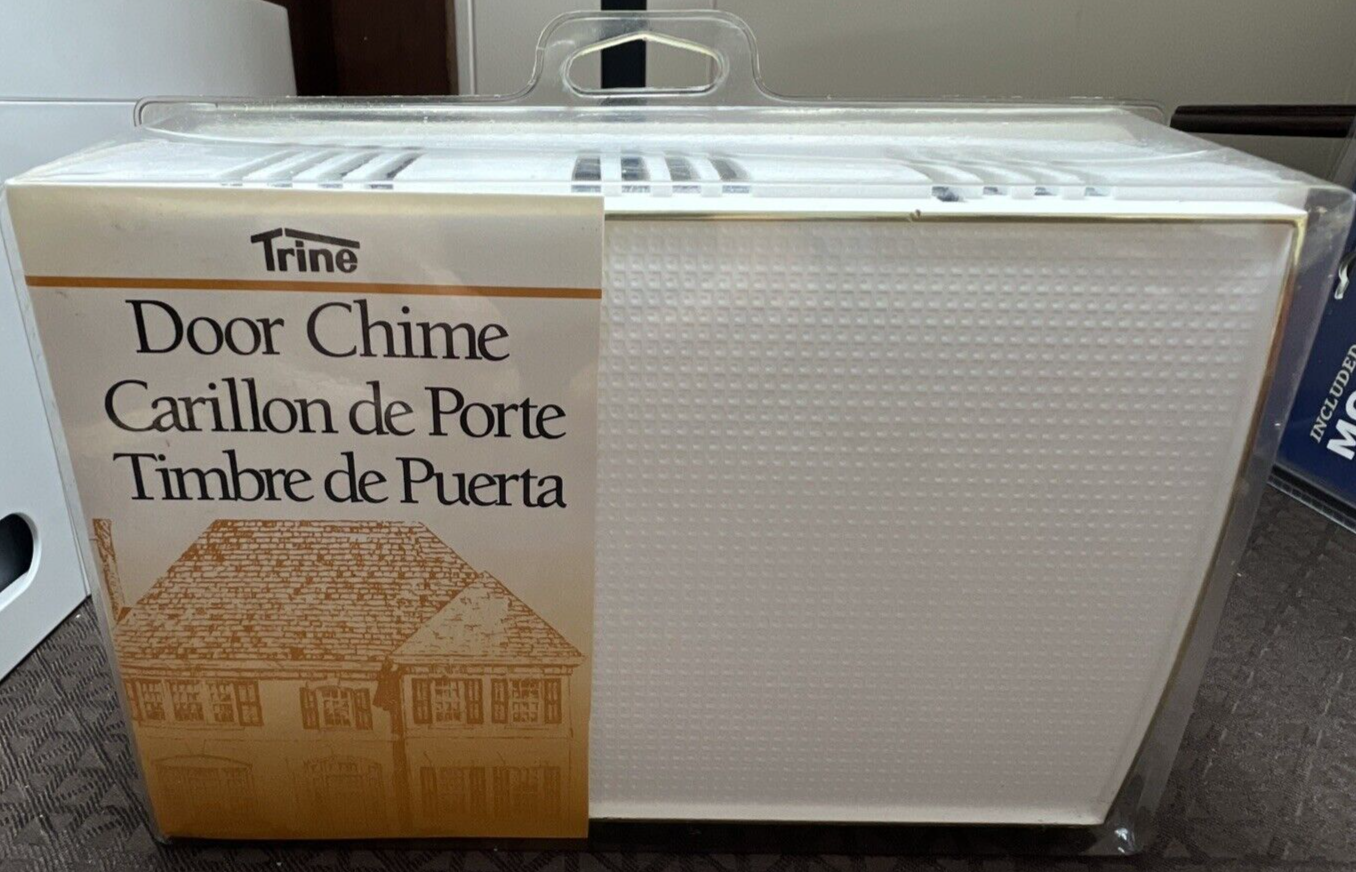 Vintage Trine Wired Door Chime NEW Doorbell 2 Note Model 35 Sealed USA