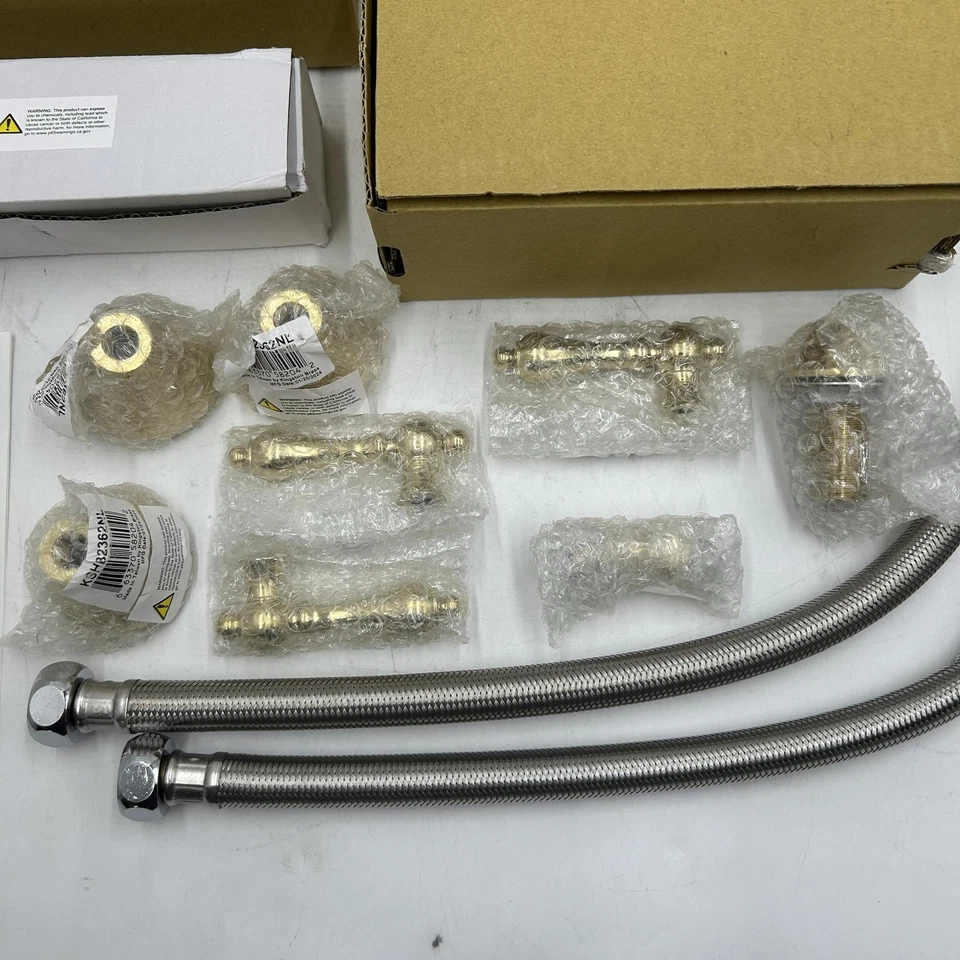 Kingston Brass KS23625AL Roman Tub Faucet 8" Adjustable Center (Polished Brass) - Image 3 of 4