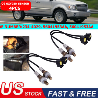 4x O2 Oxygen Sensor For Chrysler Aspen Dodge Dakota Ram 1500 Truck 234