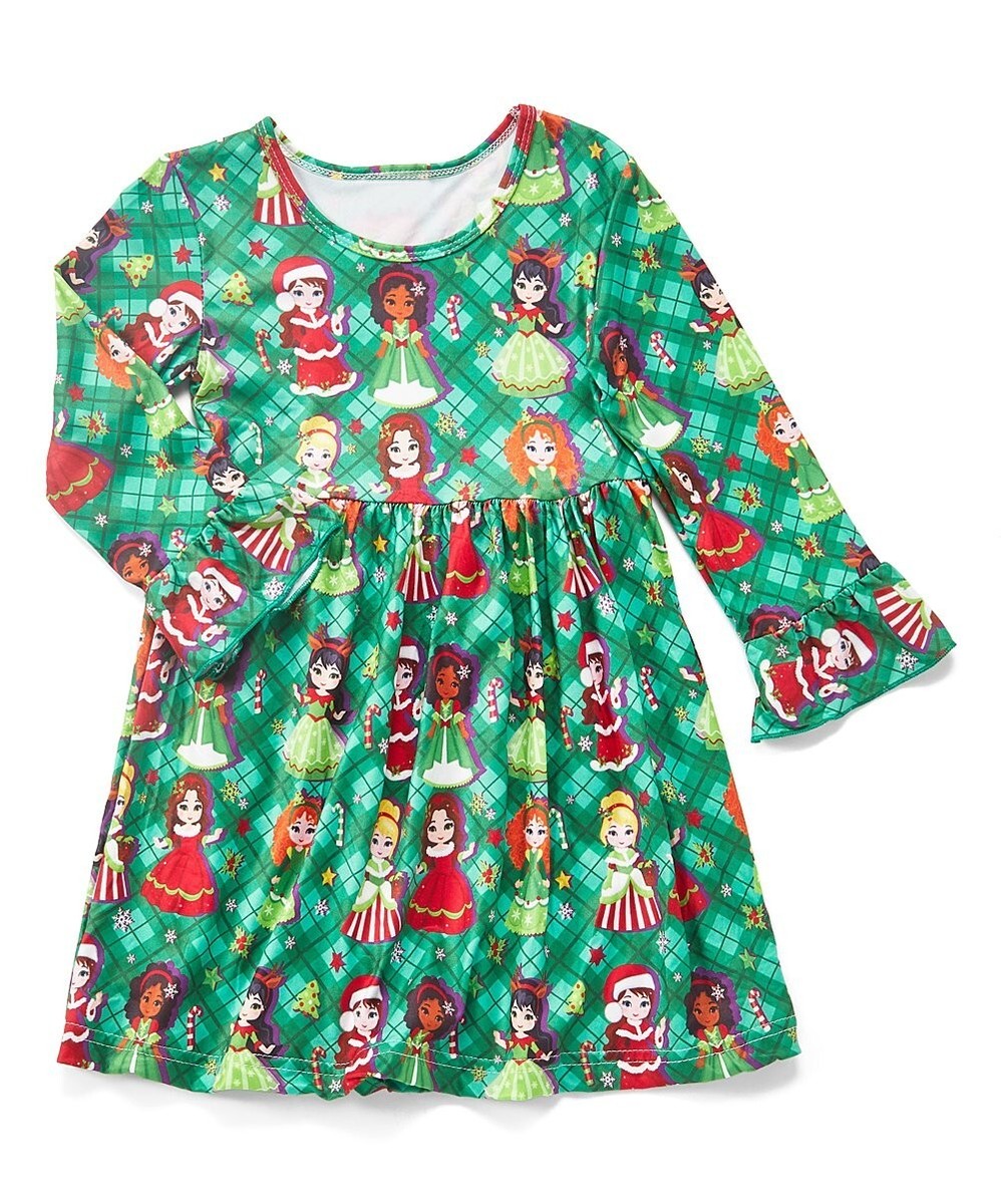 NWOT TODDLER GIRLS CHRISTMAS BOUTIQUE PRINCESS/DOLL DRESS - SZ. 2/3 & 3/4