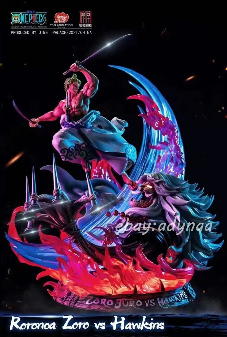 JIMEI Palace One Piece Roronoa Zoro VS Hawkins GK Resin Statue