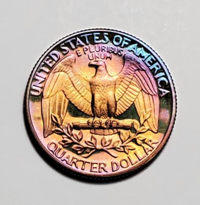TONED 1981 S WASHINGTON QUARTER PROOF UNC #C3182