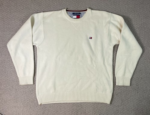 White Pullover Sweater 100% Cotton | eBay