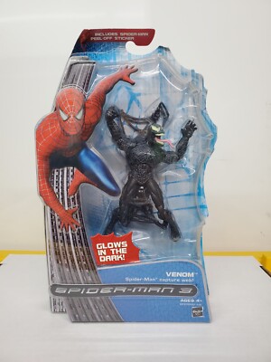 Spiderman 3 Venom with Capture Web Glows In The Dark NIB Hasbro