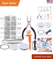 10-Piece Jewelry Making Supplies Kit with Tools, Wires  Findings for Beginners