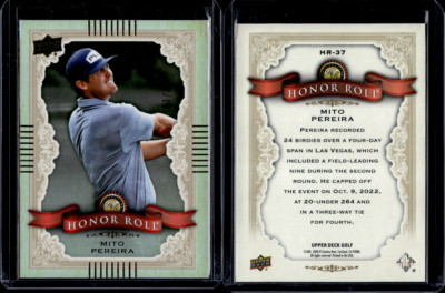 2024 Upper Deck Golf Honor Roll Rainbow #HR-37 Mito Pereira /250