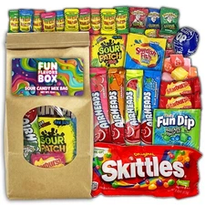 Sour Candy Mix Bag, Gummy, Sweet Treats, Variety Pack 35 Count Care Package