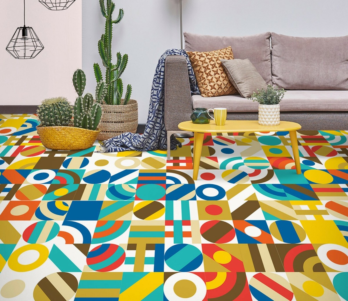 3D Circular Pattern SKE1433 Floor Wall Paper Wall Print Decal Wall