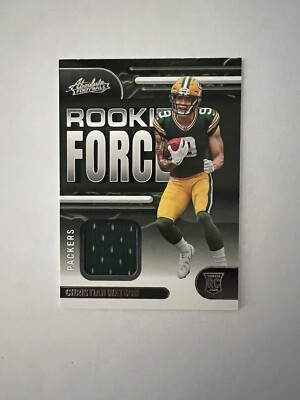 2022 Panini Absolute Rookie Force Christian Watson #RF-18