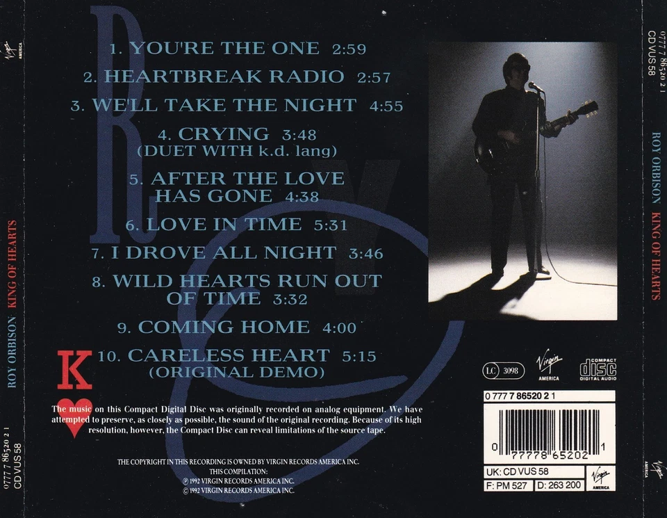 Roy Orbison - CD - King Of Hearts - UK Import  - Bild 2 von 3
